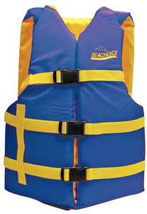 Seachoice Blue/Yell XL Adult Vest 40-60 86240 - Boaters Plus