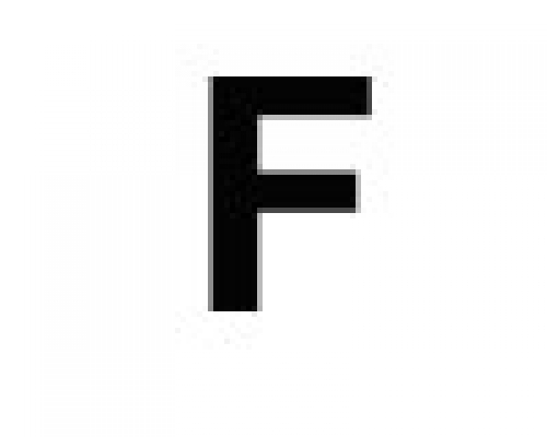 Bernard 3 Inch Letter F WHITE PS30WF - Boaters Plus