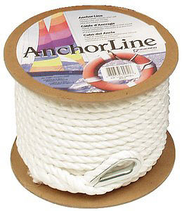 Unicord Anchor Line Twisted Premium Nylon - White - 1/2 X 100' 300532 -  Boaters Plus