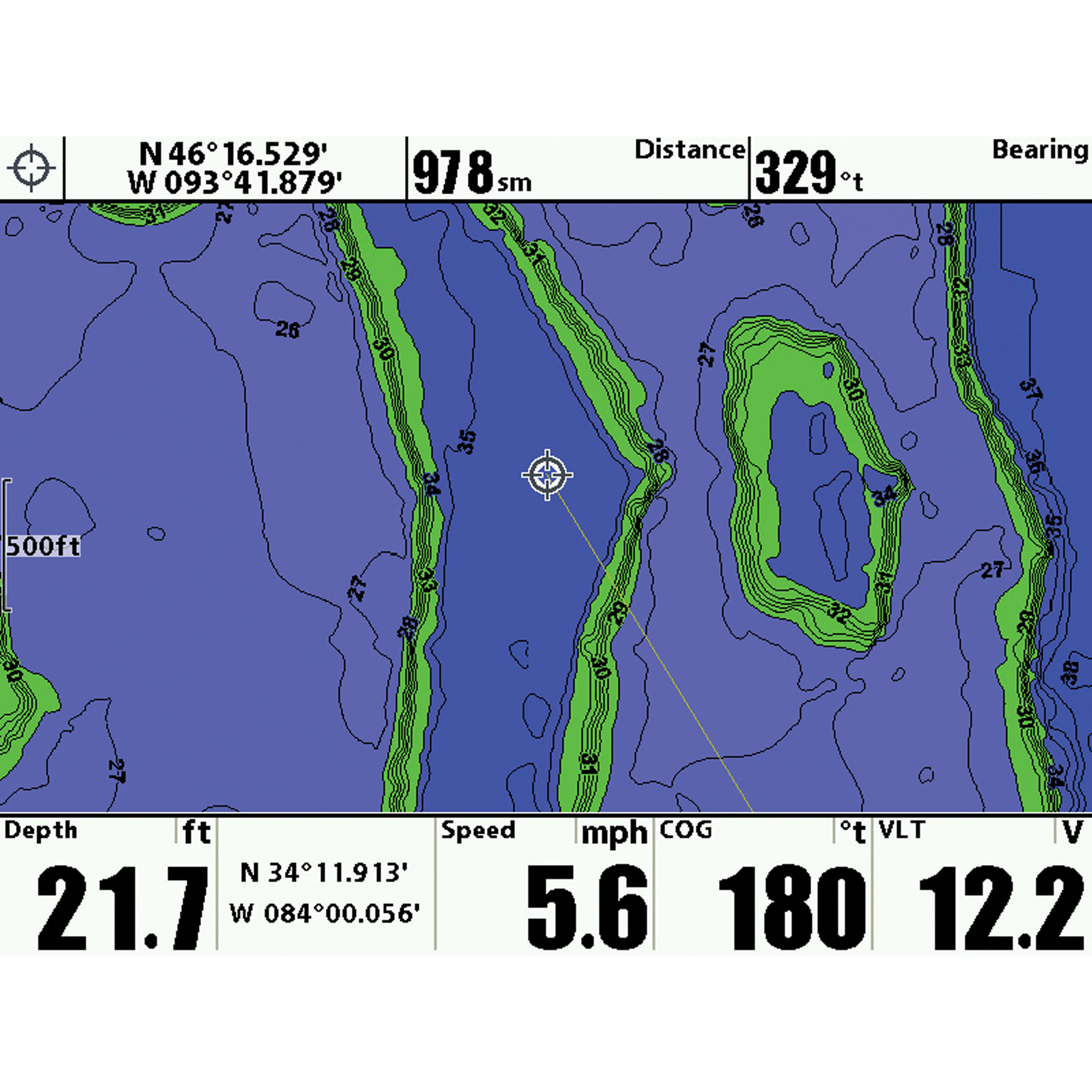Humminbird Digital GPS Map Cards - Southeast FL/GA/AL/MS/TN 600023-8