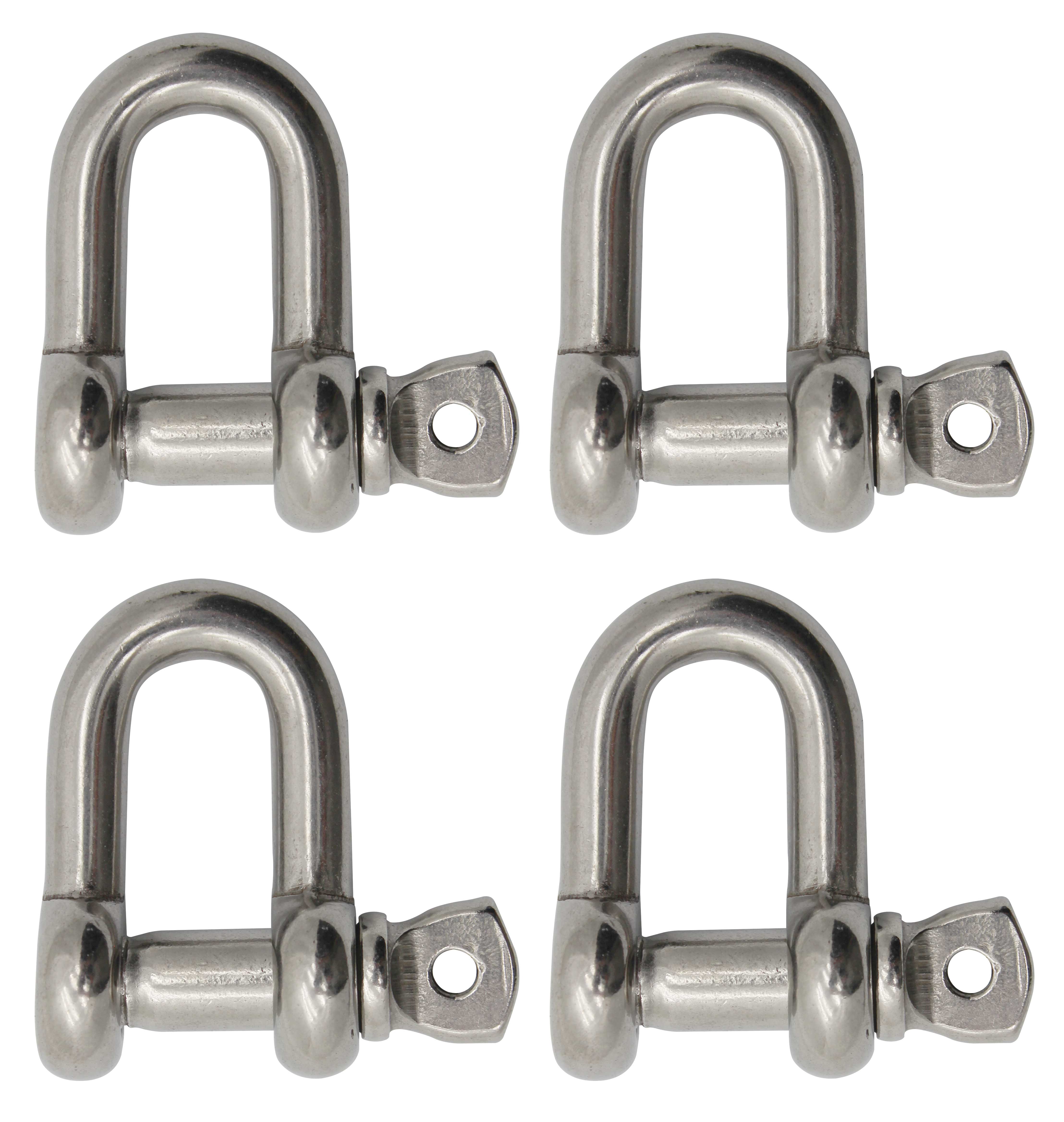 Extreme Max 300682694 BoatTector Stainless Steel Chain Shackle - 7/16 4 ...