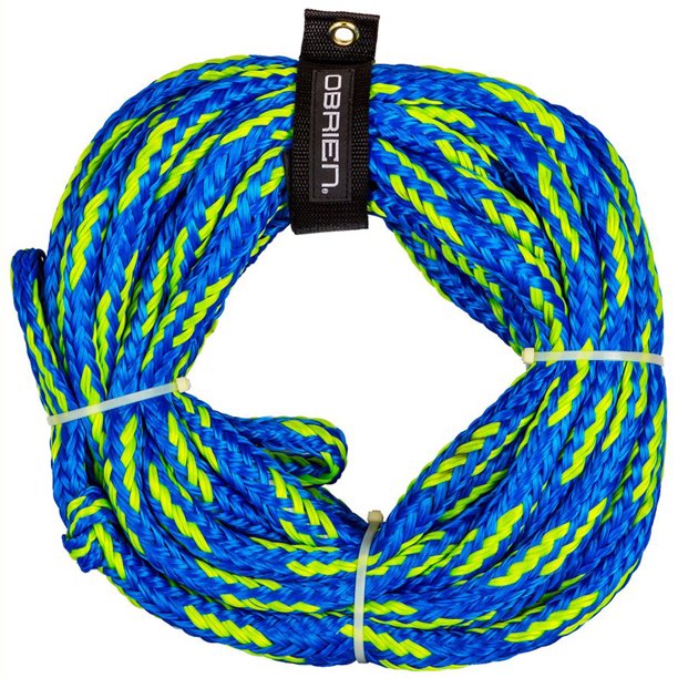 O'Brien 4 Person Floating Towable Tube Rope, Blue